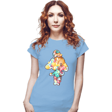 Load image into Gallery viewer, Shirts Fitted Shirts, Woman / Small / Powder Blue Magical Silhouettes - Isabelle