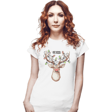 Load image into Gallery viewer, Shirts Fitted Shirts, Woman / Small / White Oh Deer