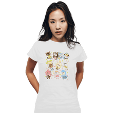 Load image into Gallery viewer, Shirts Fitted Shirts, Woman / Small / White Cute Bunch