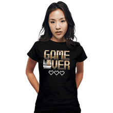 Load image into Gallery viewer, Shirts Fitted Shirts, Woman / Small / Black Game Over