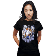 Load image into Gallery viewer, Daily_Deal_Shirts Fitted Shirts, Woman / Small / Black Battle Angemon