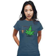 Load image into Gallery viewer, Shirts Fitted Shirts, Woman / Small / Indigo Blue Indicardio