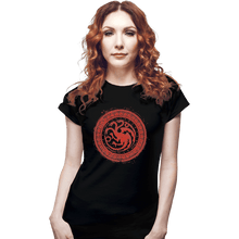 Load image into Gallery viewer, Shirts Fitted Shirts, Woman / Small / Black Seal Of Dragons