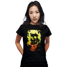 Load image into Gallery viewer, Shirts Fitted Shirts, Woman / Small / Black Riding Ghost