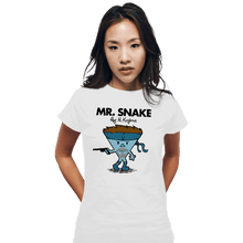 Load image into Gallery viewer, Secret_Shirts Fitted Shirts, Woman / Small / White Mr. Snake