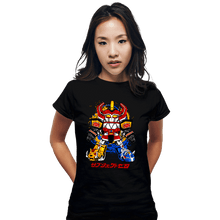 Load image into Gallery viewer, Daily_Deal_Shirts Fitted Shirts, Woman / Small / Black Chibi Megazord