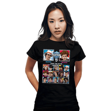 Load image into Gallery viewer, Shirts Fitted Shirts, Woman / Small / Black Time Fightersd 5th VS 6th