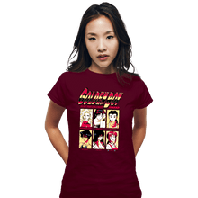 Load image into Gallery viewer, Daily_Deal_Shirts Fitted Shirts, Woman / Small / Maroon Golden Boy