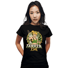 Load image into Gallery viewer, Daily_Deal_Shirts Fitted Shirts, Woman / Small / Black Tanker Bell