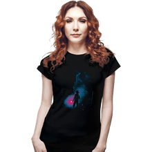 Load image into Gallery viewer, Daily_Deal_Shirts Fitted Shirts, Woman / Small / Black Attack On T-Rex