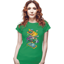 Load image into Gallery viewer, Daily_Deal_Shirts Fitted Shirts, Woman / Small / Irish Green 4th Gen Classic