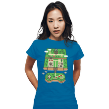 Load image into Gallery viewer, Shirts Fitted Shirts, Woman / Small / Sapphire Super Console World