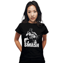 Load image into Gallery viewer, Shirts Fitted Shirts, Woman / Small / Black Smash!