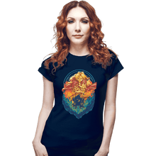 Load image into Gallery viewer, Shirts Fitted Shirts, Woman / Small / Navy Alchemist Of Steel