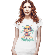 Load image into Gallery viewer, Shirts Fitted Shirts, Woman / Small / White Ready For Summer