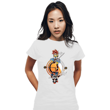 Load image into Gallery viewer, Daily_Deal_Shirts Fitted Shirts, Woman / Small / White Cross Dimension