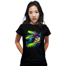 Load image into Gallery viewer, Daily_Deal_Shirts Fitted Shirts, Woman / Small / Black Chain Of Filth