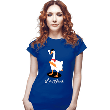 Load image into Gallery viewer, Secret_Shirts Fitted Shirts, Woman / Small / Royal Blue Le Honk