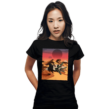 Load image into Gallery viewer, Daily_Deal_Shirts Fitted Shirts, Woman / Small / Black Wormrider