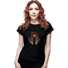 Load image into Gallery viewer, Shirts Fitted Shirts, Woman / Small / Black Black Hole Sauron