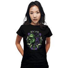 Load image into Gallery viewer, Daily_Deal_Shirts Fitted Shirts, Woman / Small / Black The Lonely Monster