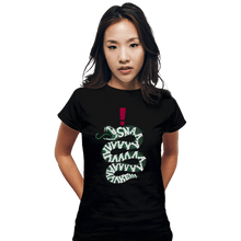 Load image into Gallery viewer, Daily_Deal_Shirts Fitted Shirts, Woman / Small / Black SNAAAAKE!!