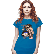 Load image into Gallery viewer, Shirts Fitted Shirts, Woman / Small / Sapphire Stoney And Link