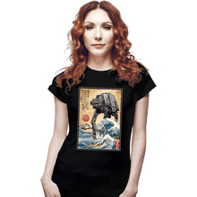 Load image into Gallery viewer, Daily_Deal_Shirts Fitted Shirts, Woman / Small / Black Galactic Empire In Japan