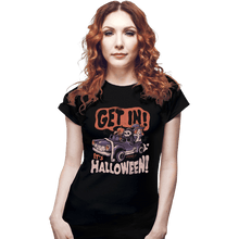 Load image into Gallery viewer, Shirts Fitted Shirts, Woman / Small / Black Get In It's Halloween