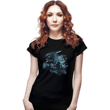 Load image into Gallery viewer, Shirts Fitted Shirts, Woman / Small / Black Abysswalker
