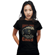 Load image into Gallery viewer, Secret_Shirts Fitted Shirts, Woman / Small / Black Good Vibes Only