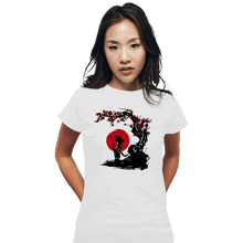 Load image into Gallery viewer, Shirts Fitted Shirts, Woman / Small / White Saiyan Under The Sun