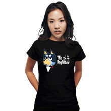 Load image into Gallery viewer, Daily_Deal_Shirts Fitted Shirts, Woman / Small / Black The Dogfather
