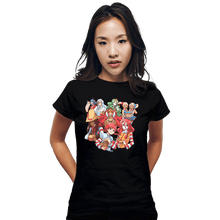 Load image into Gallery viewer, Daily_Deal_Shirts Fitted Shirts, Woman / Small / Black Fast Waifus