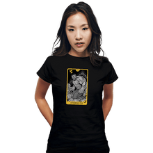 Load image into Gallery viewer, Shirts Fitted Shirts, Woman / Small / Black Tarot Strength