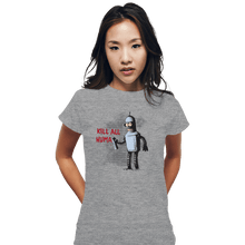 Load image into Gallery viewer, Shirts Fitted Shirts, Woman / Small / Sports Grey Kill All Humans