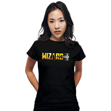 Load image into Gallery viewer, Secret_Shirts Fitted Shirts, Woman / Small / Black Wizard.