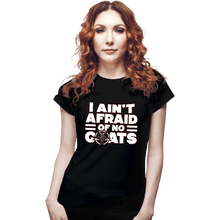 Load image into Gallery viewer, Shirts Fitted Shirts, Woman / Small / Black No Goats