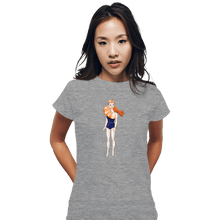 Load image into Gallery viewer, Shirts Fitted Shirts, Woman / Small / Sports Grey Shrimp On The Barbie