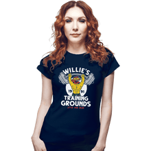 Load image into Gallery viewer, Shirts Fitted Shirts, Woman / Small / Navy Willie's Training Grounds