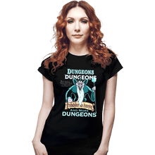 Load image into Gallery viewer, Daily_Deal_Shirts Fitted Shirts, Woman / Small / Black Triple D’s Probabilitor