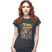 Load image into Gallery viewer, Shirts Fitted Shirts, Woman / Small / Charcoal Time Travel