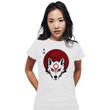 Load image into Gallery viewer, Shirts Fitted Shirts, Woman / Small / White Red Sun God