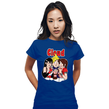 Load image into Gallery viewer, Shirts Fitted Shirts, Woman / Small / Royal Blue Cloud Comics