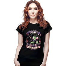 Load image into Gallery viewer, Daily_Deal_Shirts Fitted Shirts, Woman / Small / Black Villains Unite Maleficent