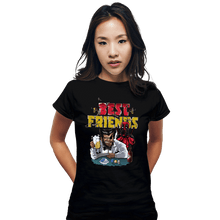 Load image into Gallery viewer, Secret_Shirts Fitted Shirts, Woman / Small / Black Best Friends!