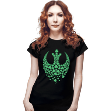 Load image into Gallery viewer, Secret_Shirts Fitted Shirts, Woman / Small / Black Shamrock Rebel