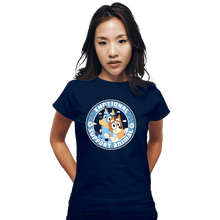 Load image into Gallery viewer, Daily_Deal_Shirts Fitted Shirts, Woman / Small / Navy Emotional Support Animals