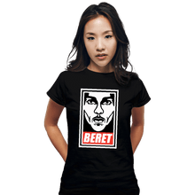 Load image into Gallery viewer, Shirts Fitted Shirts, Woman / Small / Black Beret