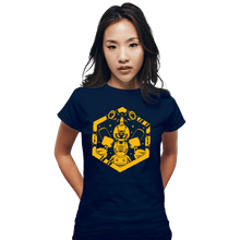 Load image into Gallery viewer, Shirts Fitted Shirts, Woman / Small / Navy Kabuto Type Robot